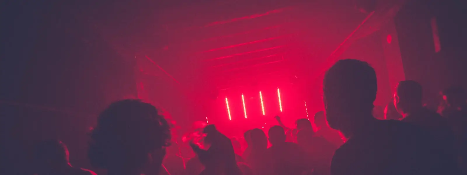 A crowded room mid-party